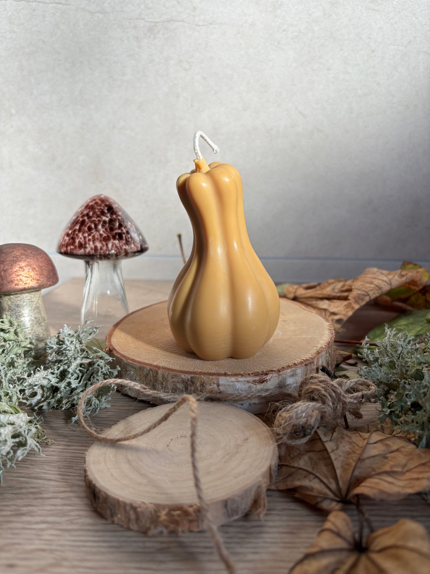 Bougie "courge tordue"