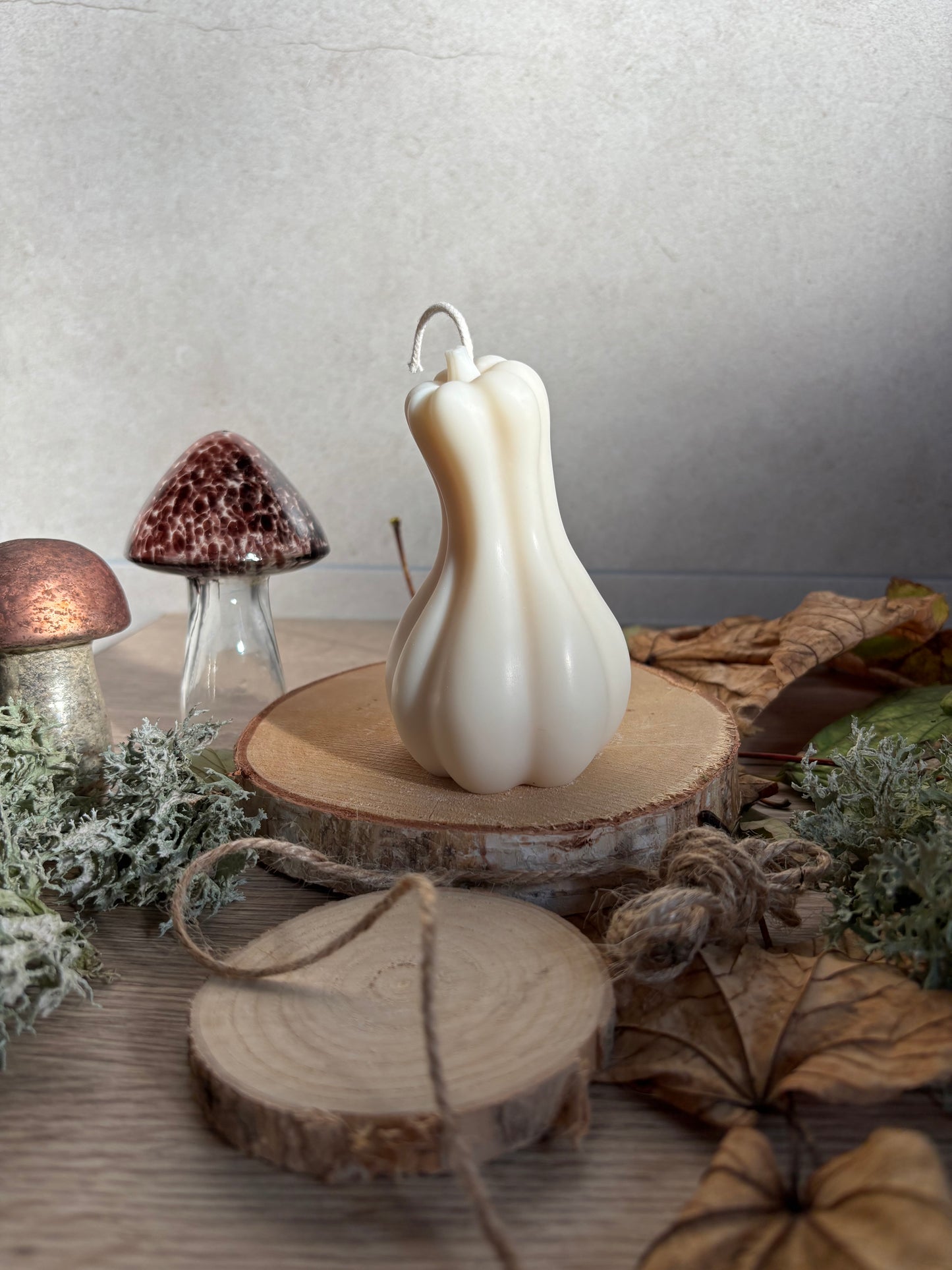 Bougie "courge tordue"