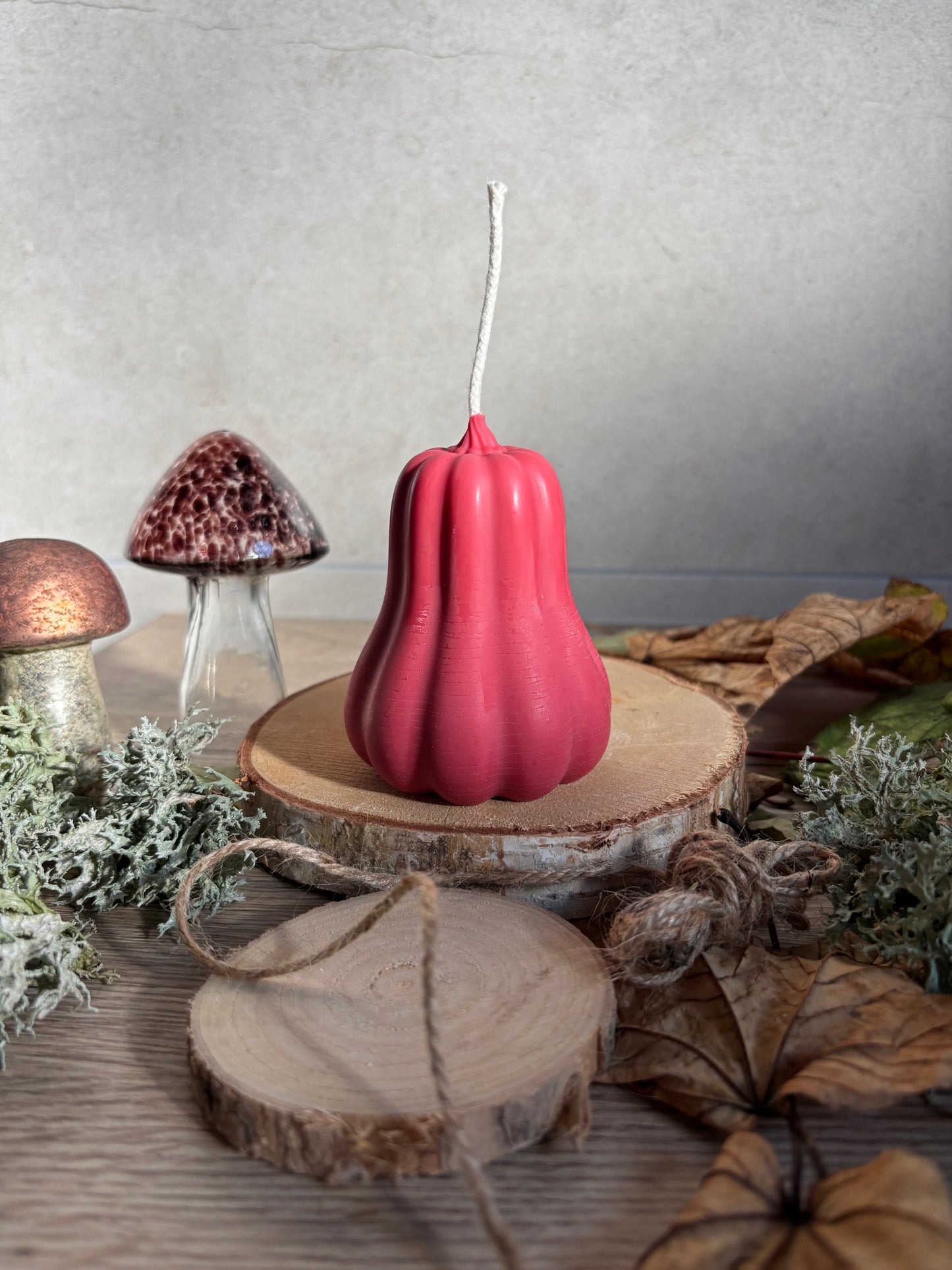 Bougie "courge allongée"