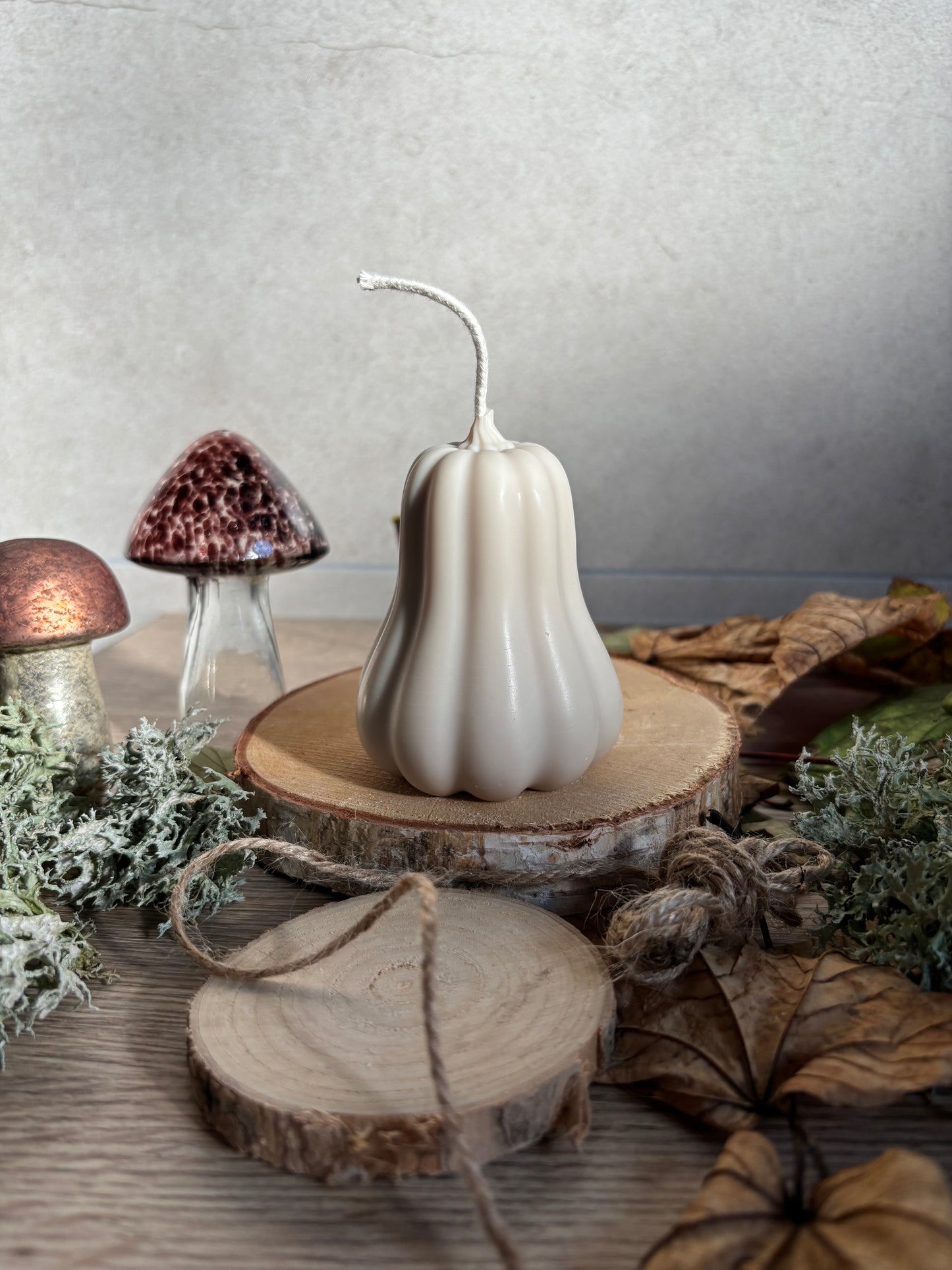 Bougie "courge allongée"